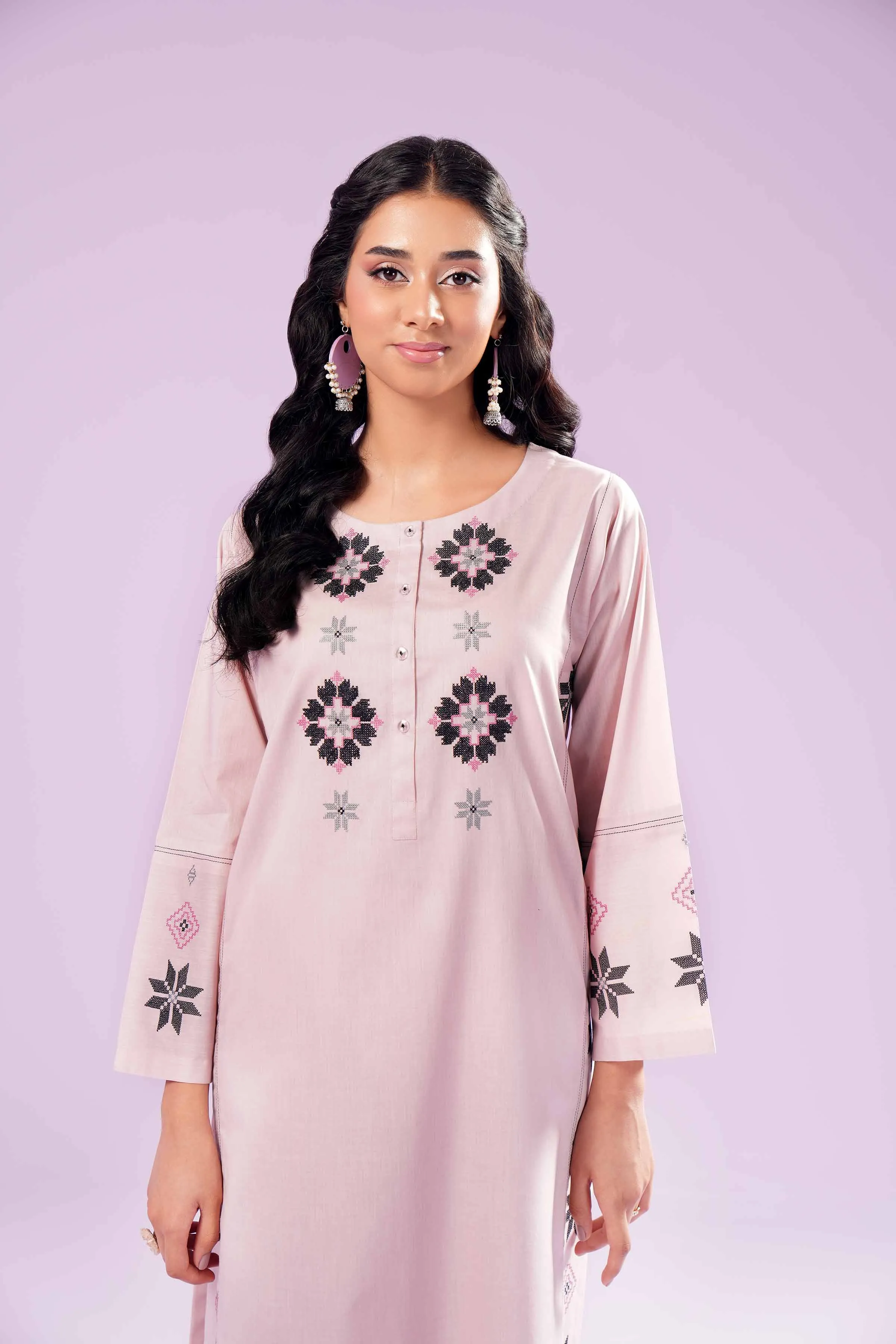 2 Piece - Embroidered Suit - PE24-128