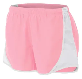 A4 NW5341 Womens 3" Speed Short - Pink White