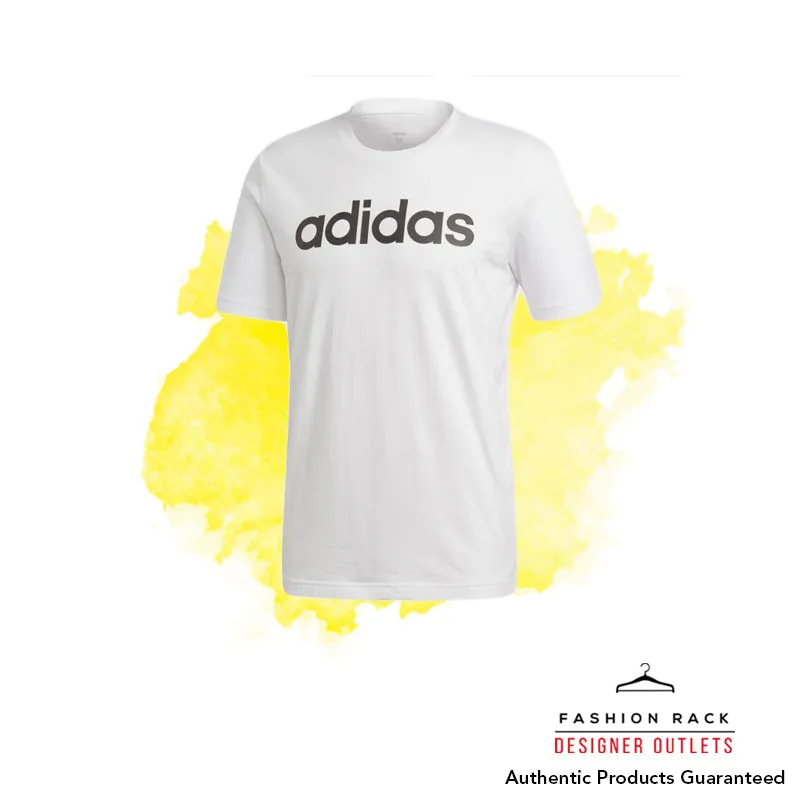 Adidas Essentials Linear Logo Tee White