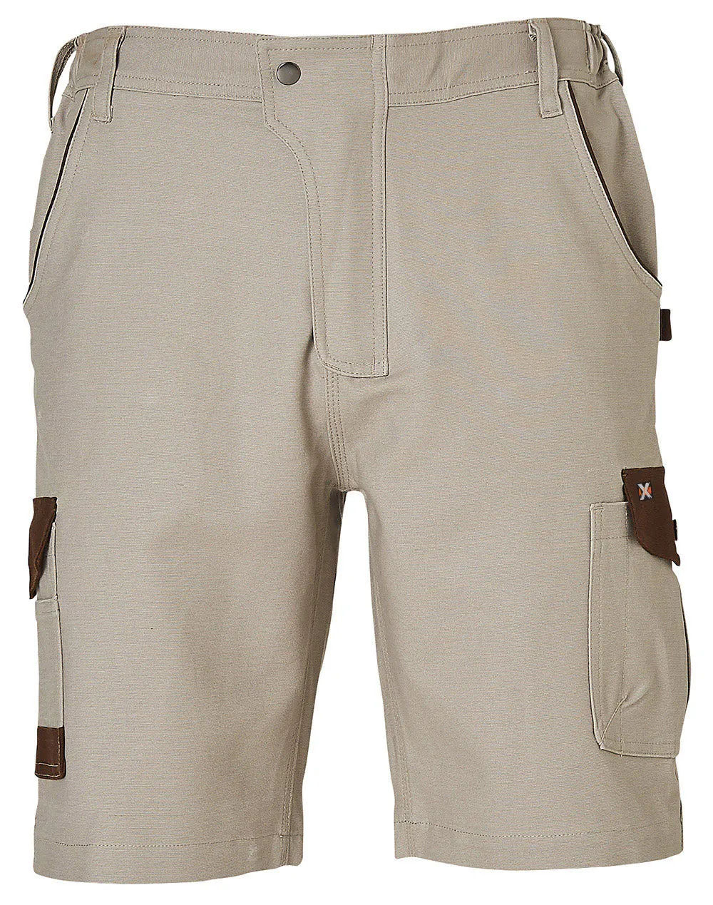 AIW - WP23 - MENS STRETCH CARGO WORK SHORTS WITH DESIGN PANEL TREATMENTS