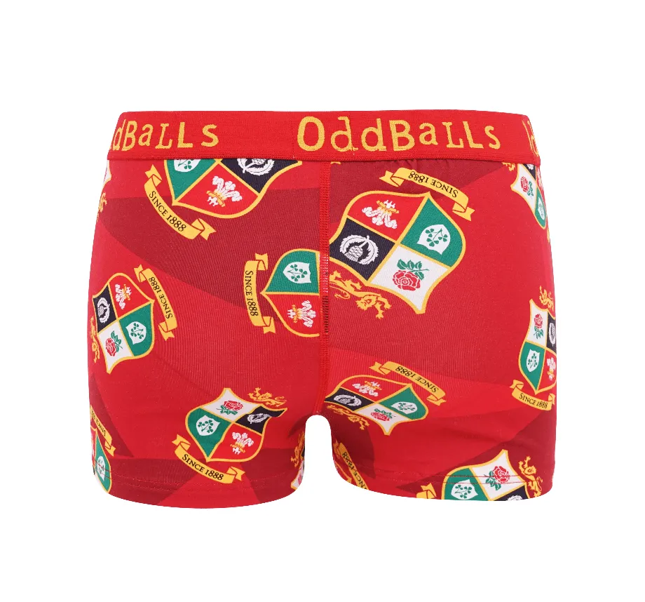 British & Irish Lions - Red - Ladies Boxers