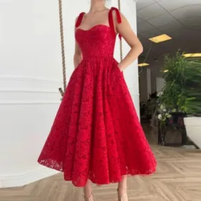 Flawless Scarlet Evening Dress