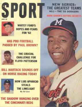 June 1962 SPORT Cover (Hank Aaron, Milwaukee Braves)