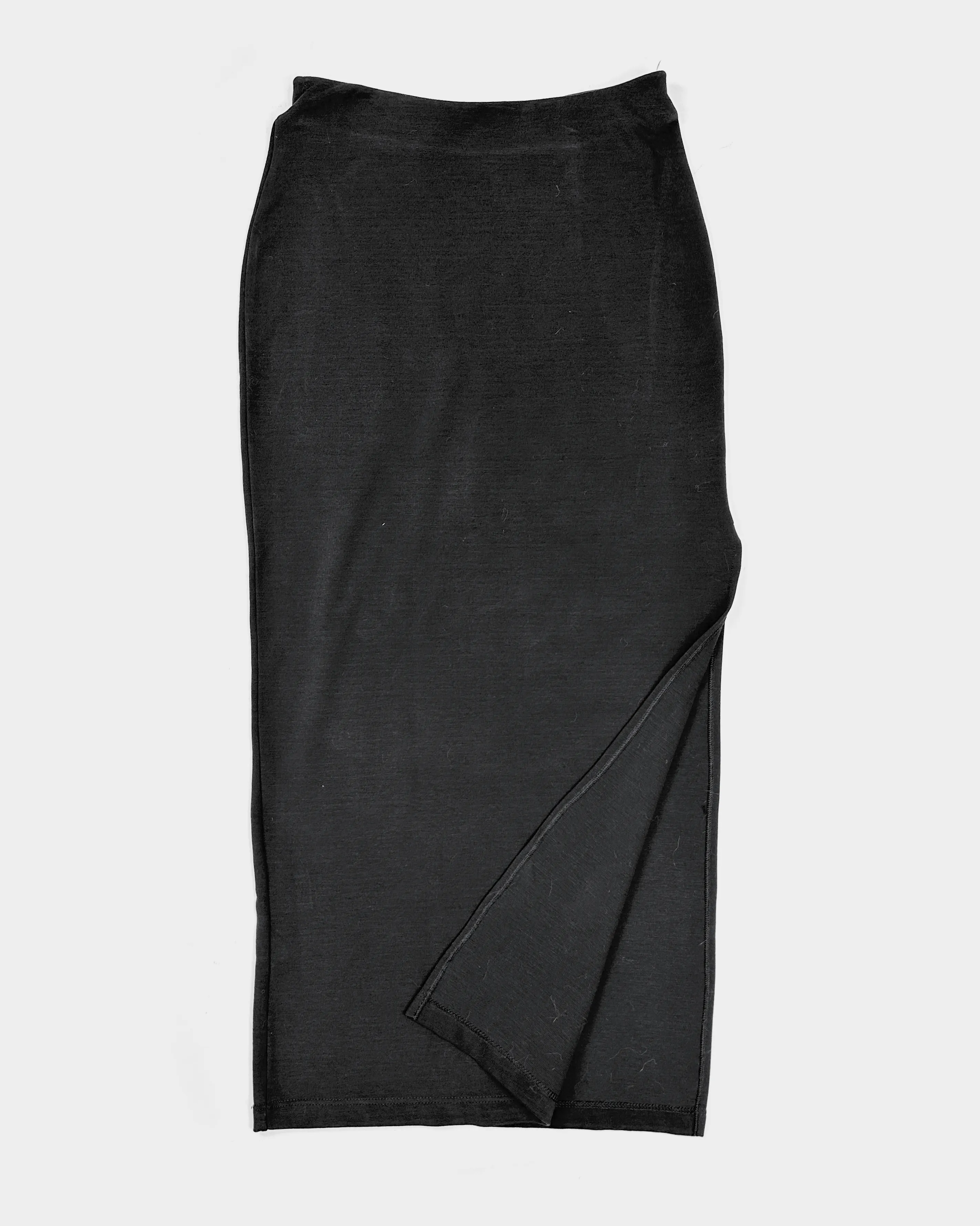 Kenzo Jungle Black Straight Skirt 2000's