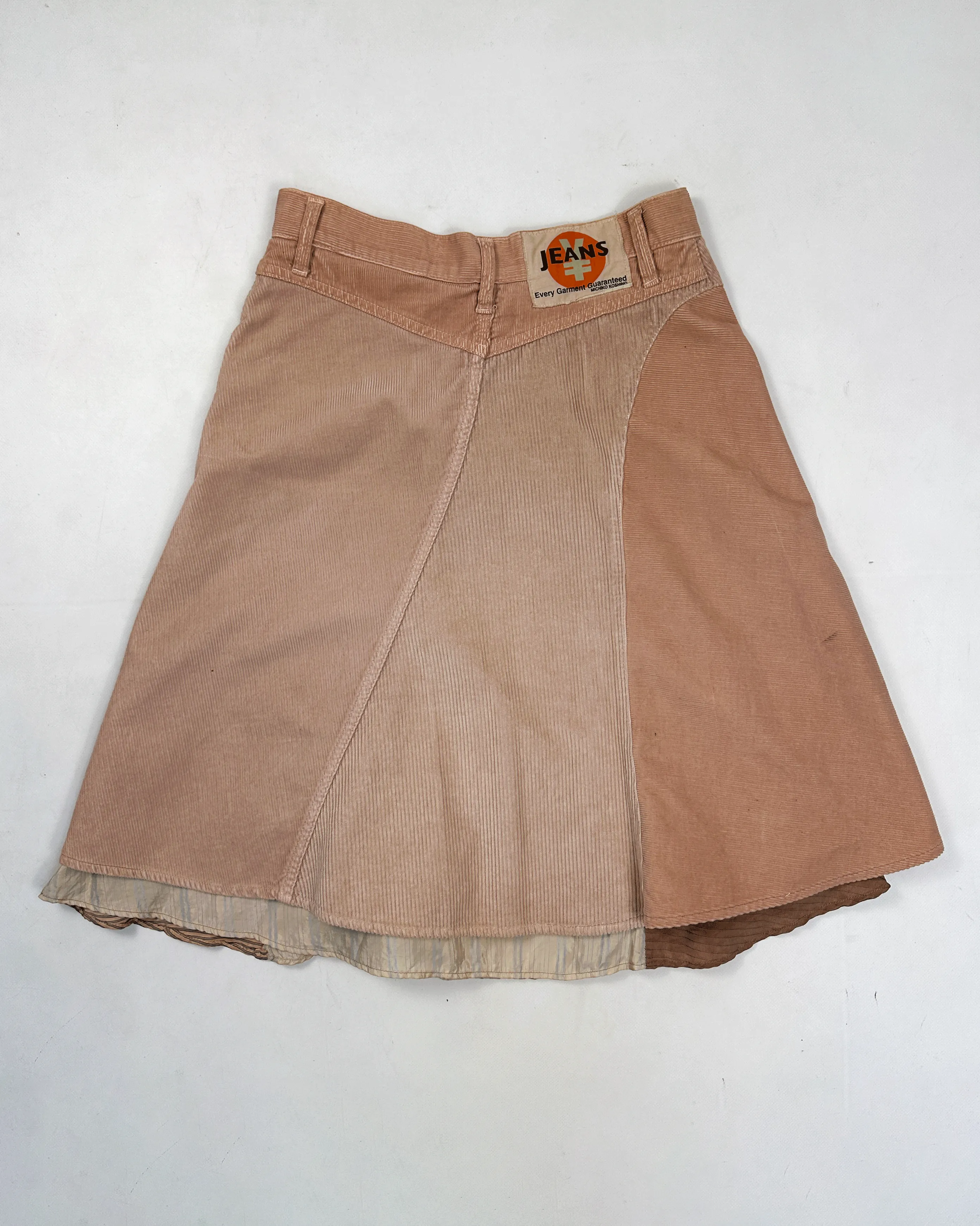 Michiko Koshino 2-Tone Corduroy Skirt 2000's