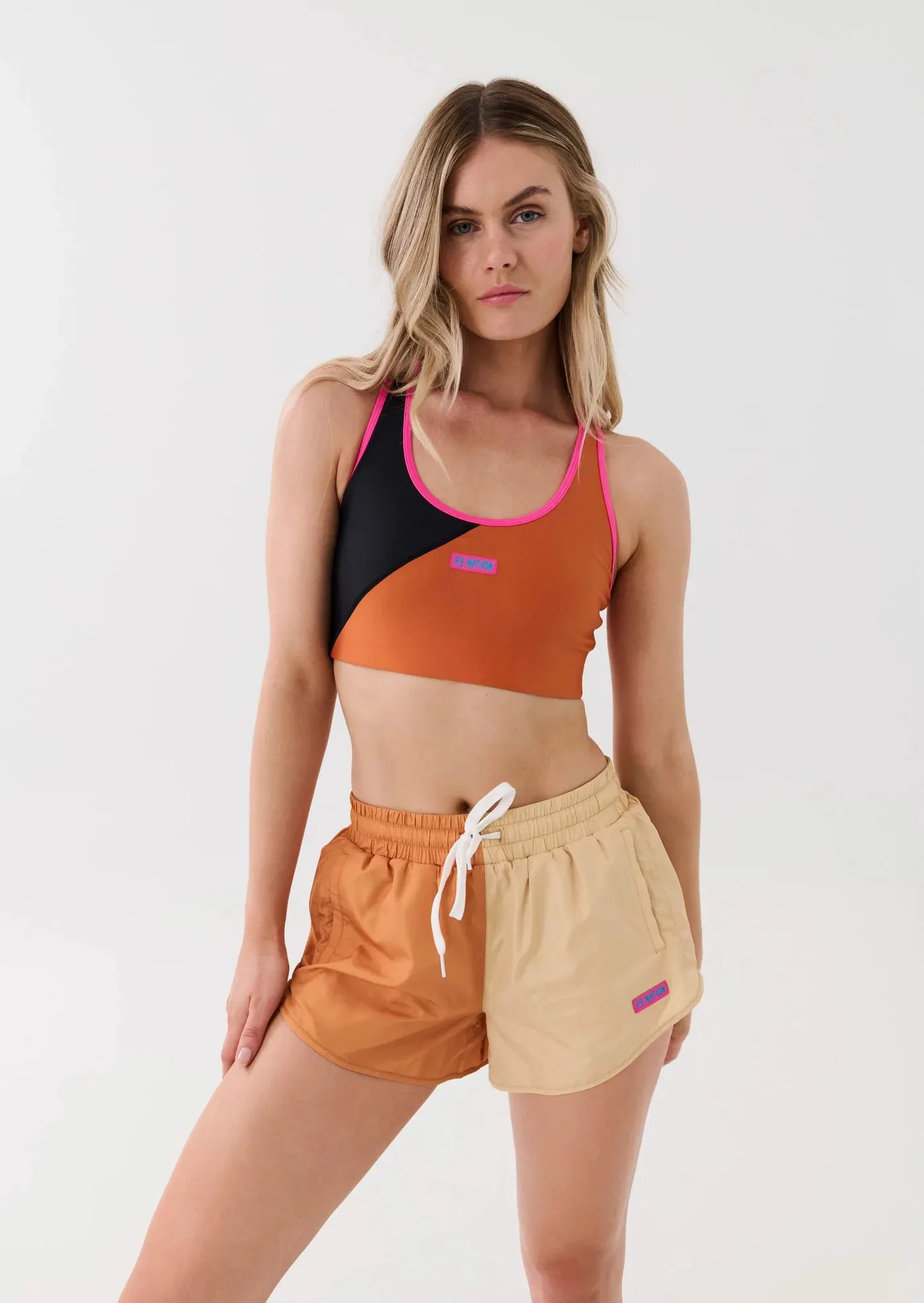 PE Nation - Runyon Sports Bra - Golden Oak